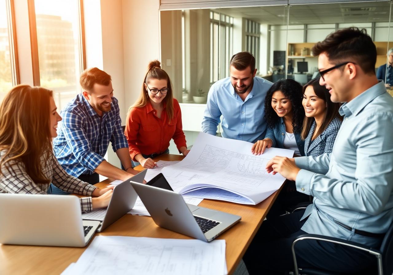 Our team collaborating